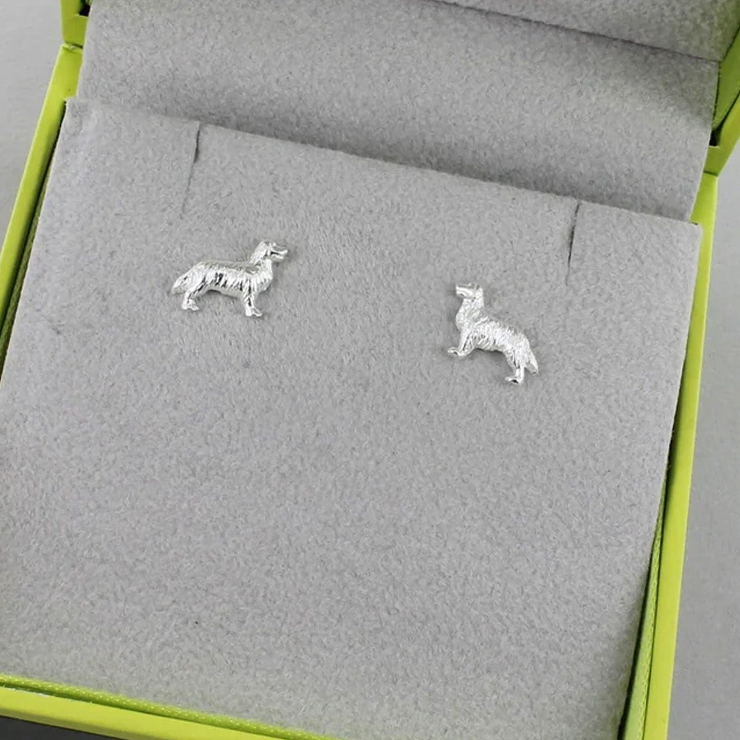 Retriever Sterling Silver Stud Earrings - Cotswold Jewellery