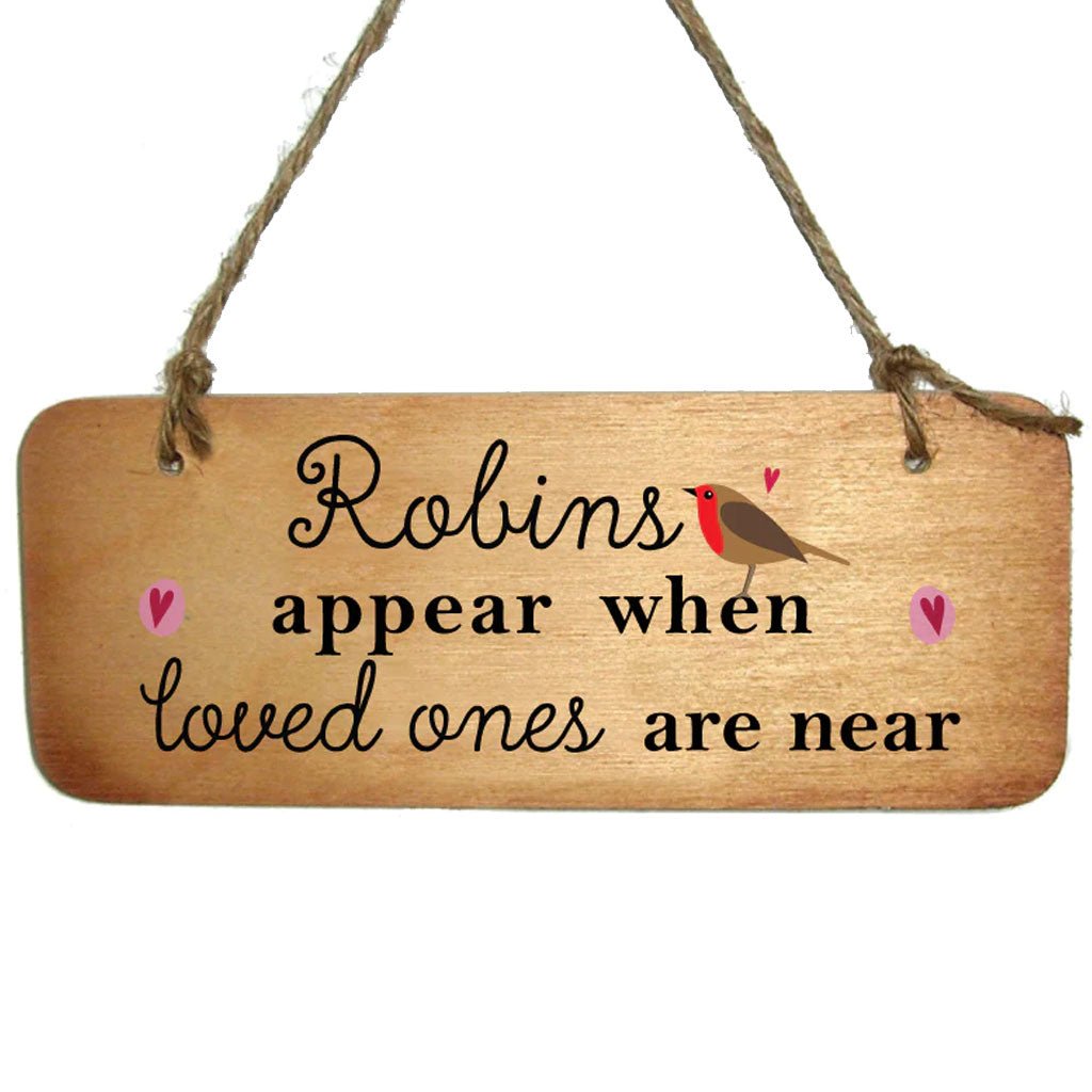 Robins Appear Sign - Cotswold Jewellery