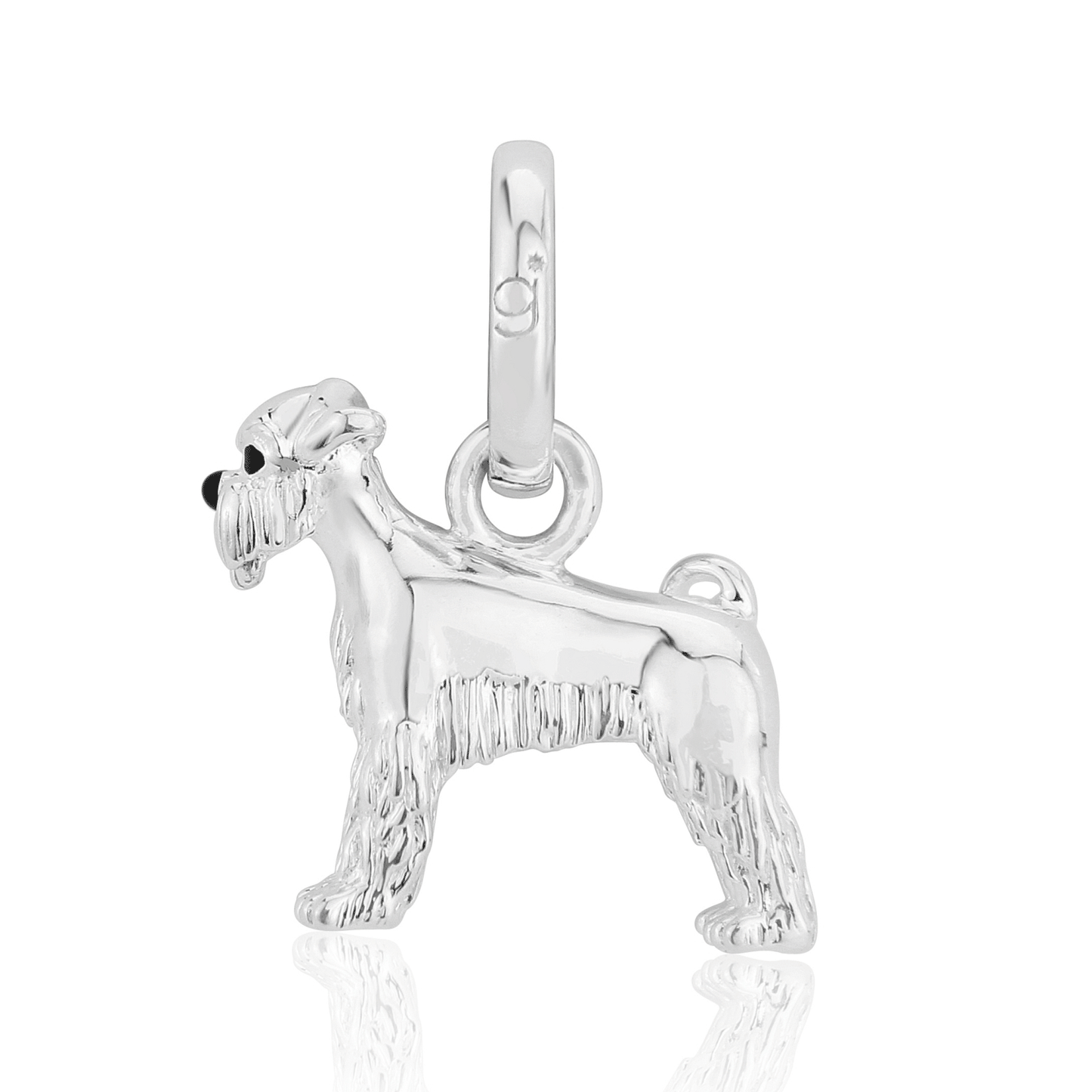 Gemma J Schnauzer Dog Sterling Silver Charm-from-cotswold-jewellery