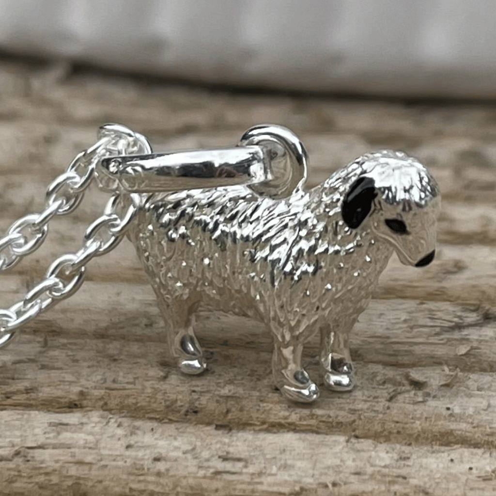 Sheep Sterling Silver Necklace - Cotswold Jewellery