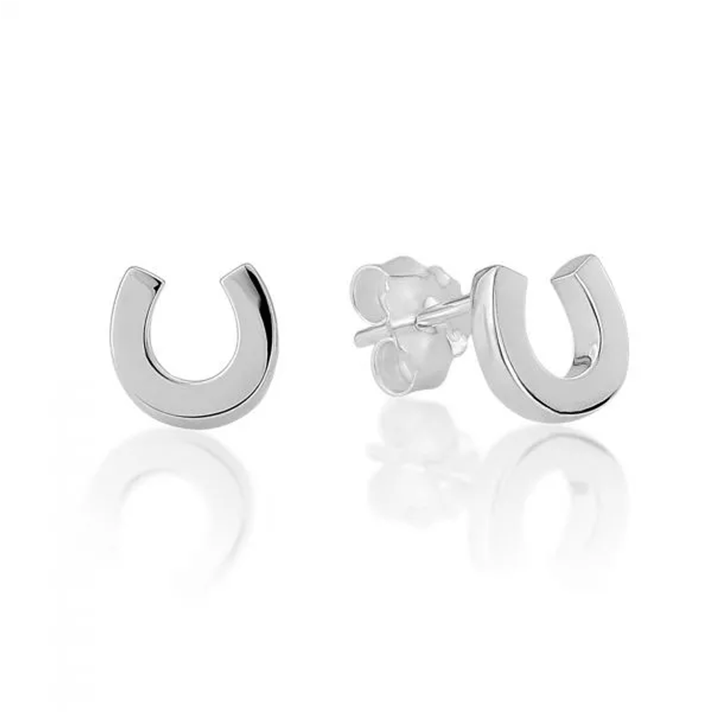 Silver Horseshoe Earrings - Cotswold Jewellery