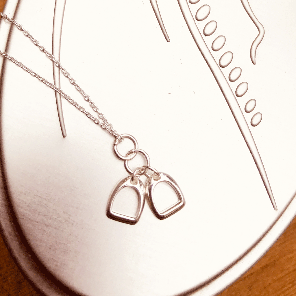 Silver Stirrups Necklace - Cotswold Jewellery