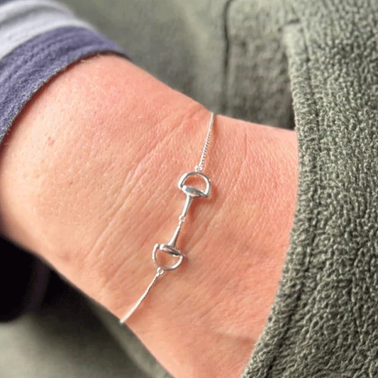 Super Snaffle Sterling Silver Bracelet - Cotswold Jewellery