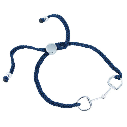 Snaffle Bit Navy Friendship Bracelet - Cotswold Jewellery