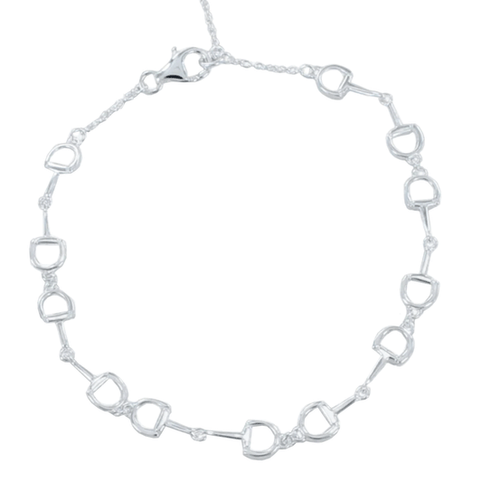 Snaffle Bit Sterling Silver Bracelet - Cotswold Jewellery