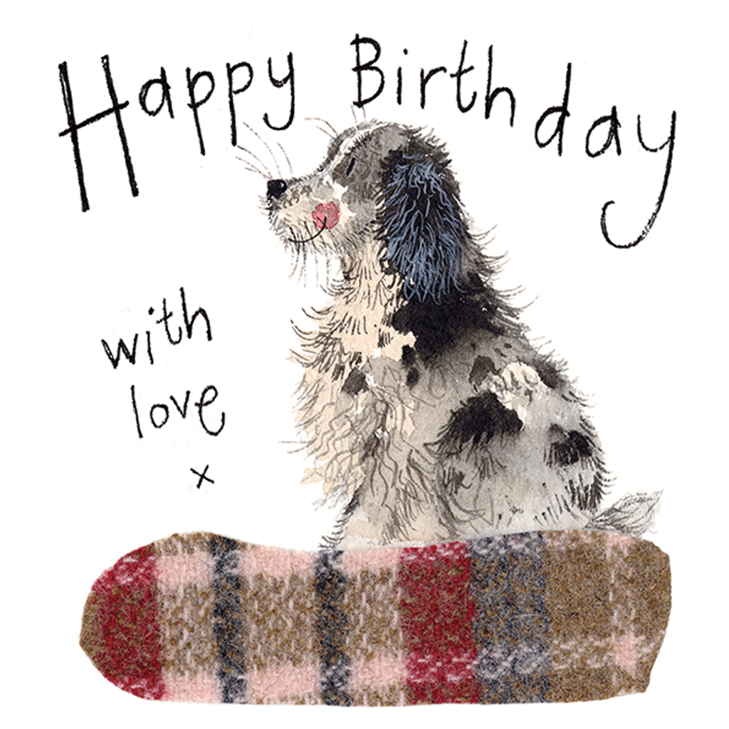 Spaniel Happy Birthday Card - Cotswold Jewellery