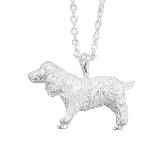 Spaniel Sterling Silver Necklace - Cotswold Jewellery