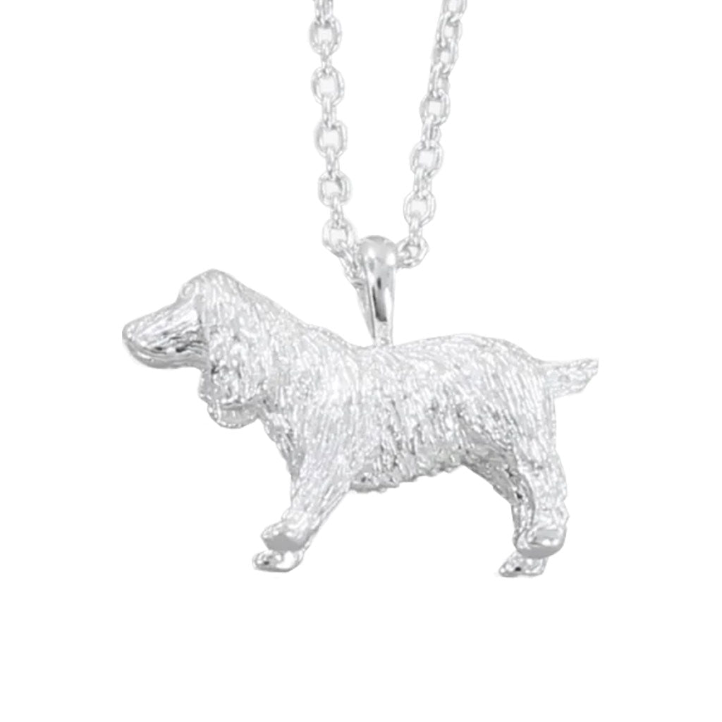 Spaniel Sterling Silver Necklace - Cotswold Jewellery