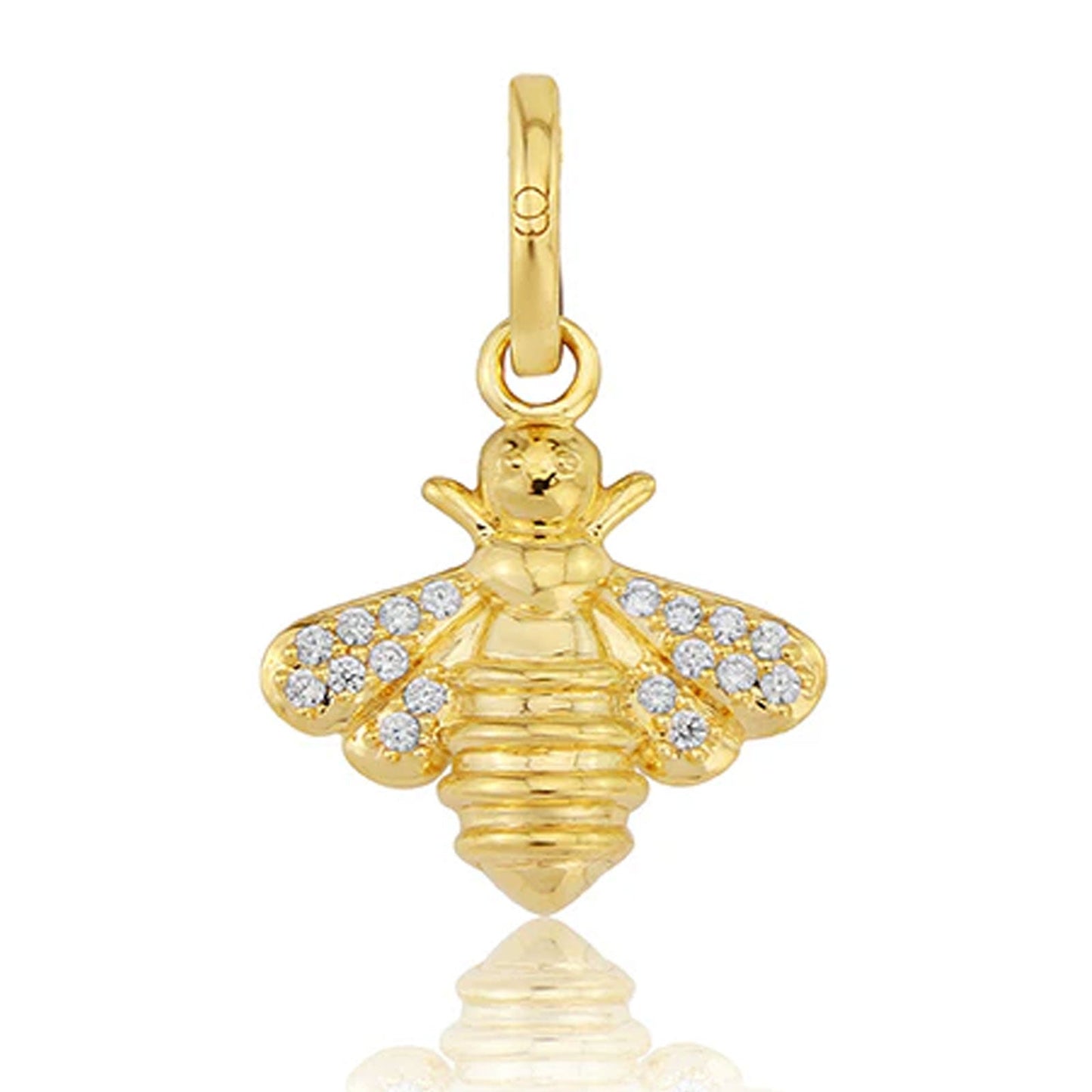 Sparkly Yellow Gold Bee Necklace - Cotswold Jewellery