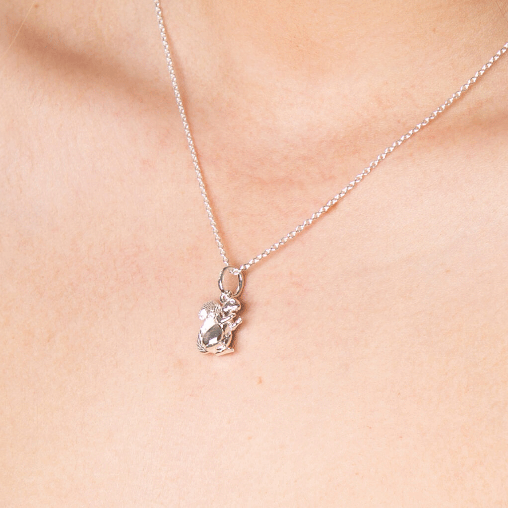 Squirrel Sterling Silver Necklace - Cotswold Jewellery