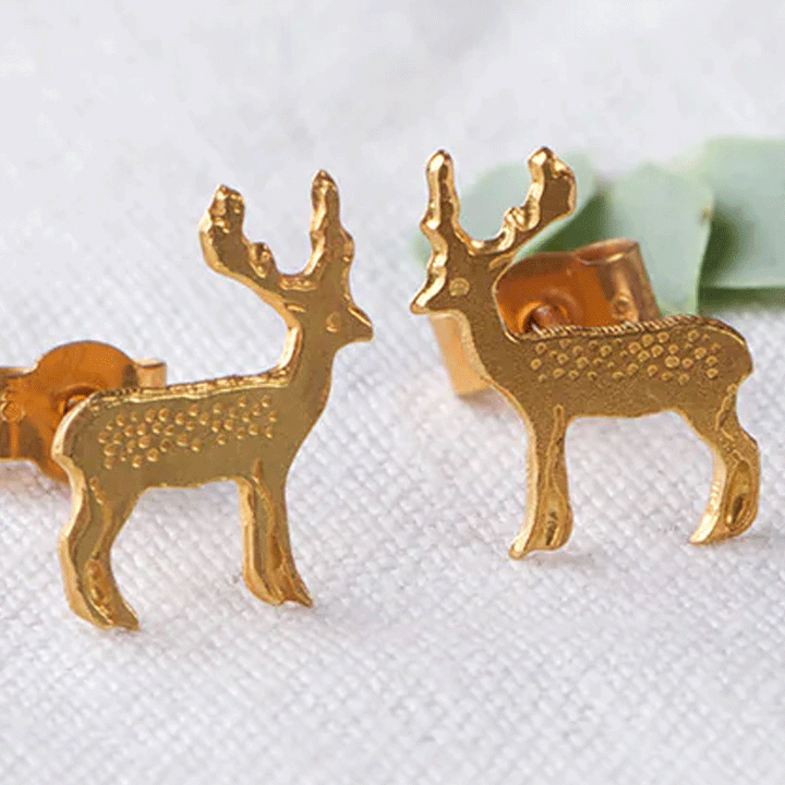 Stag Earrings - Cotswold Jewellery