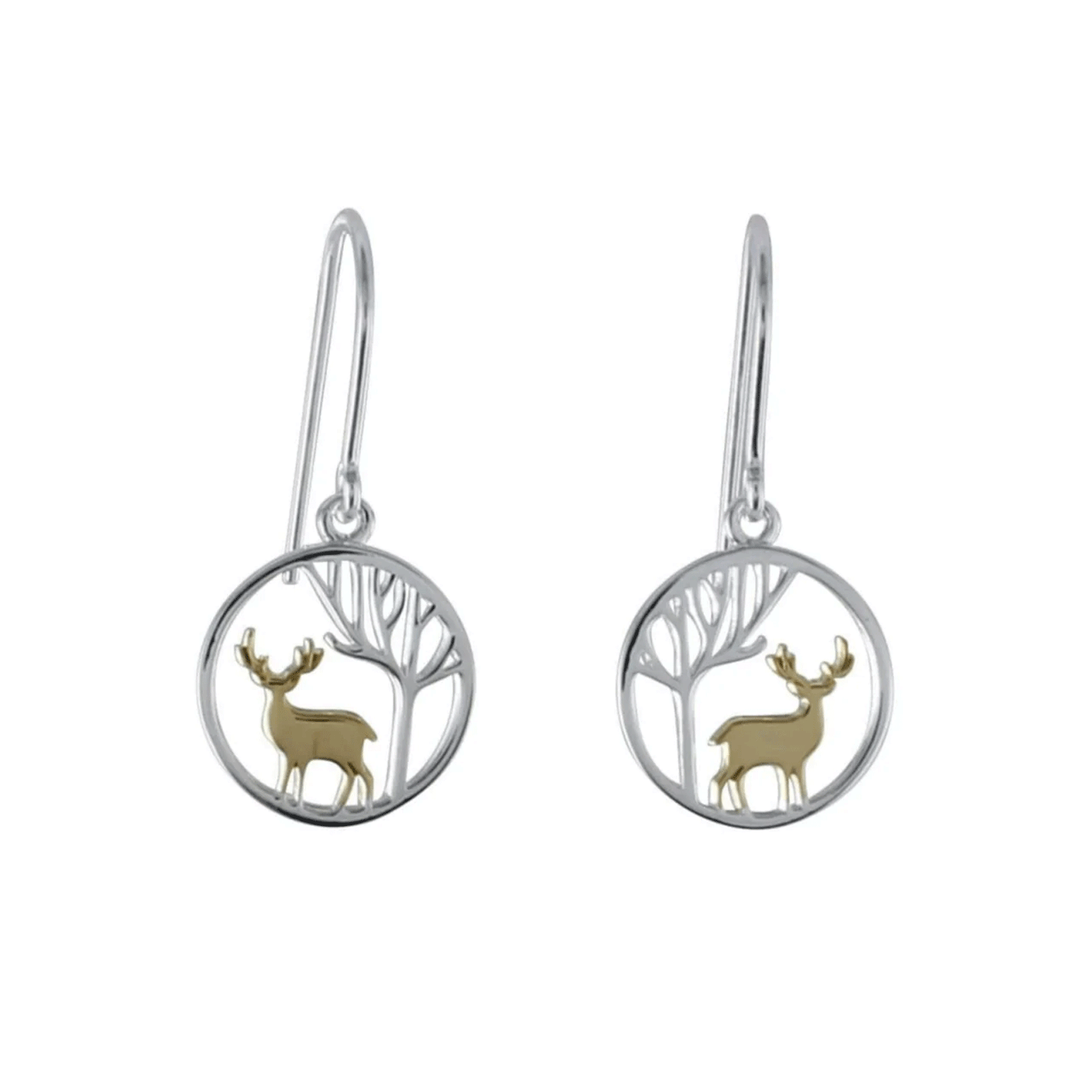 Reeves & Reeves Stag in the Woods Earrings - Cotswold Jewellery