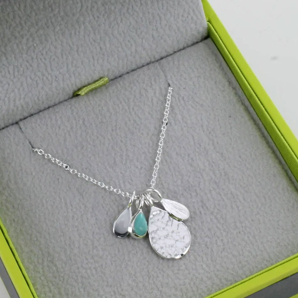 Stunning Coastal Necklace Turquoise - Cotswold Jewellery