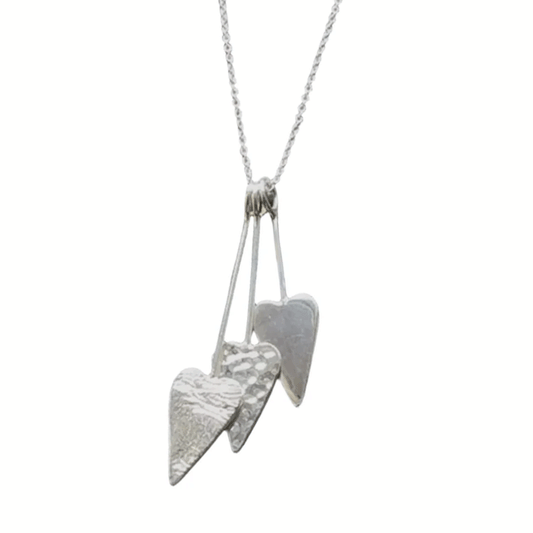 Gorgeous Trio of Hearts Necklace - Cotswold Jewellery