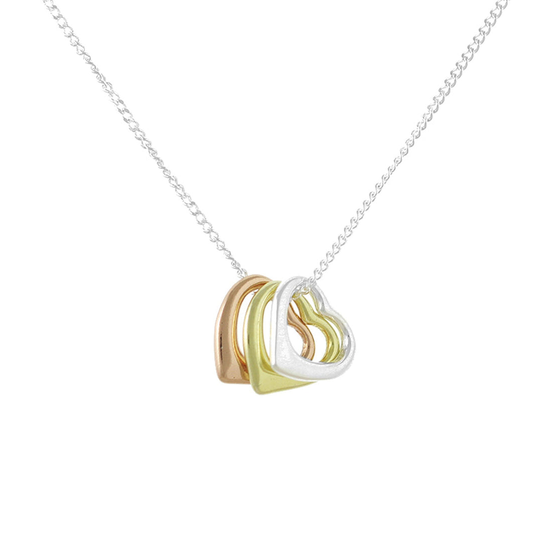 Triple Heart Necklace - Cotswold Jewellery