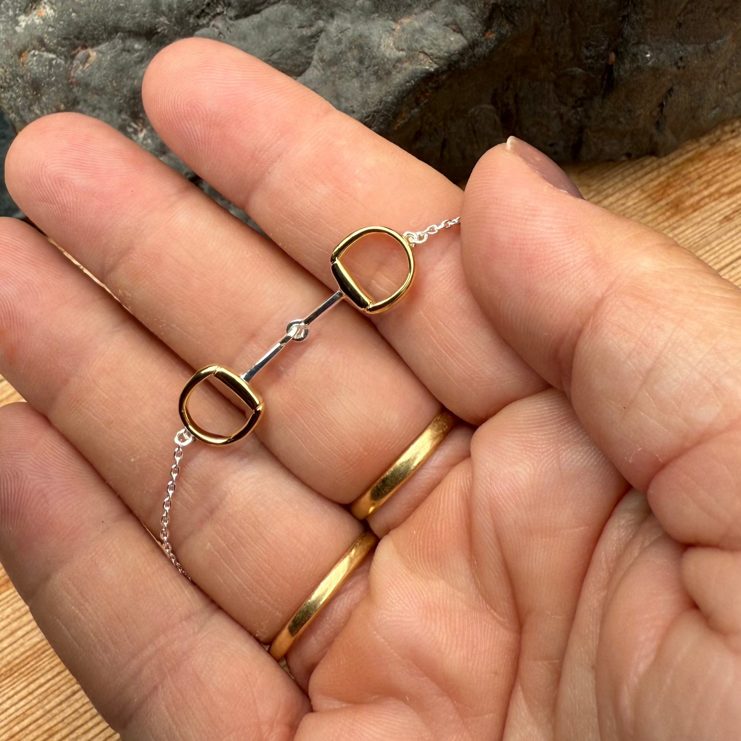 two-tone-snaffle-bit-necklace-from-cotswold-jewellery