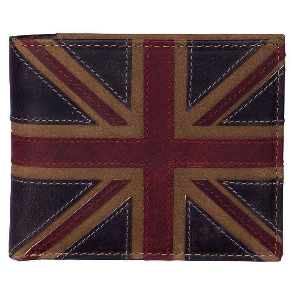 Union Jack Leather Wallet RFID - Cotswold Jewellery