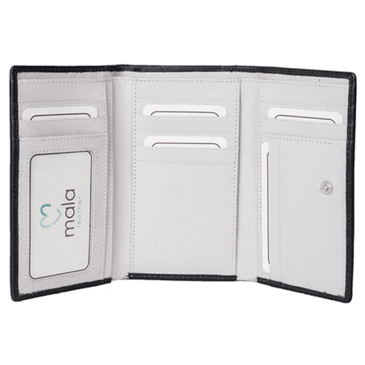 Horses Trifold Leather Purse Grey - Cotswold Jewellery