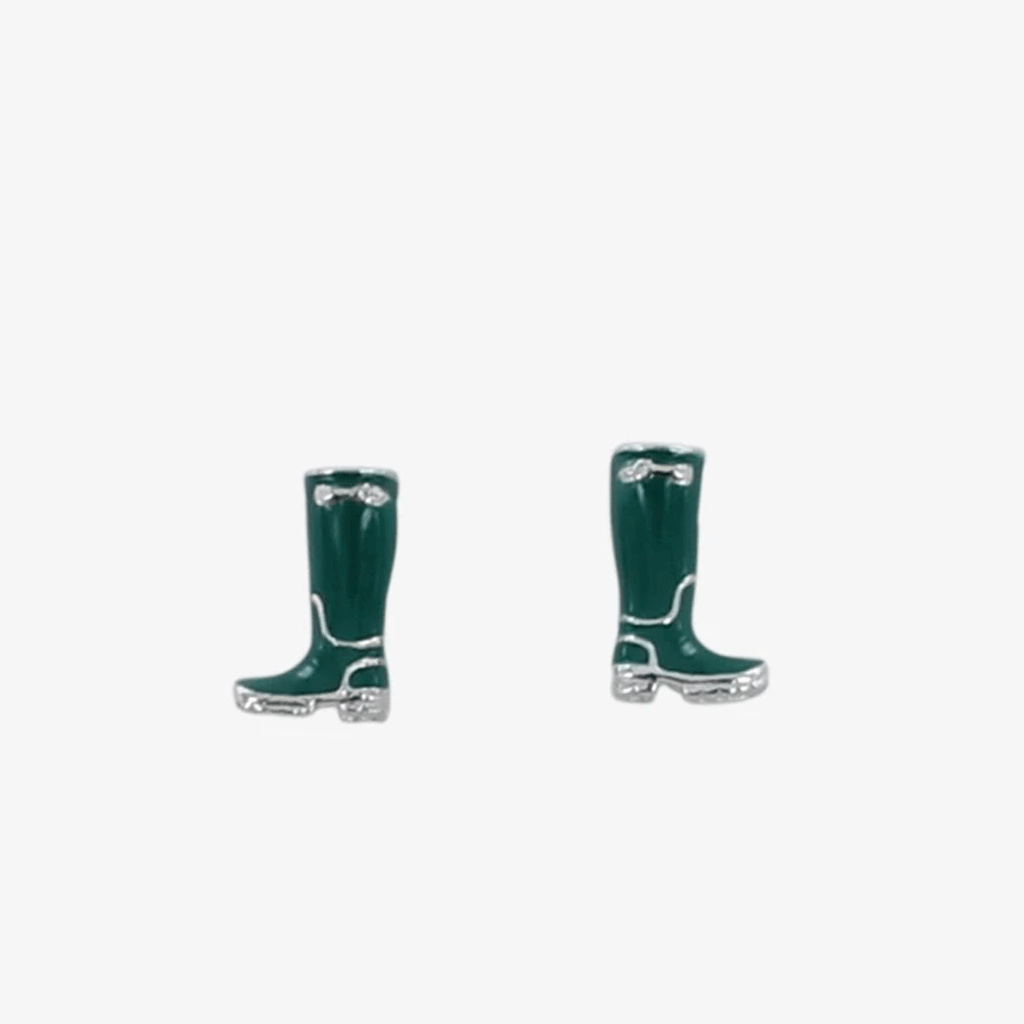 Green Welly Earrings - Cotswold Jewellery