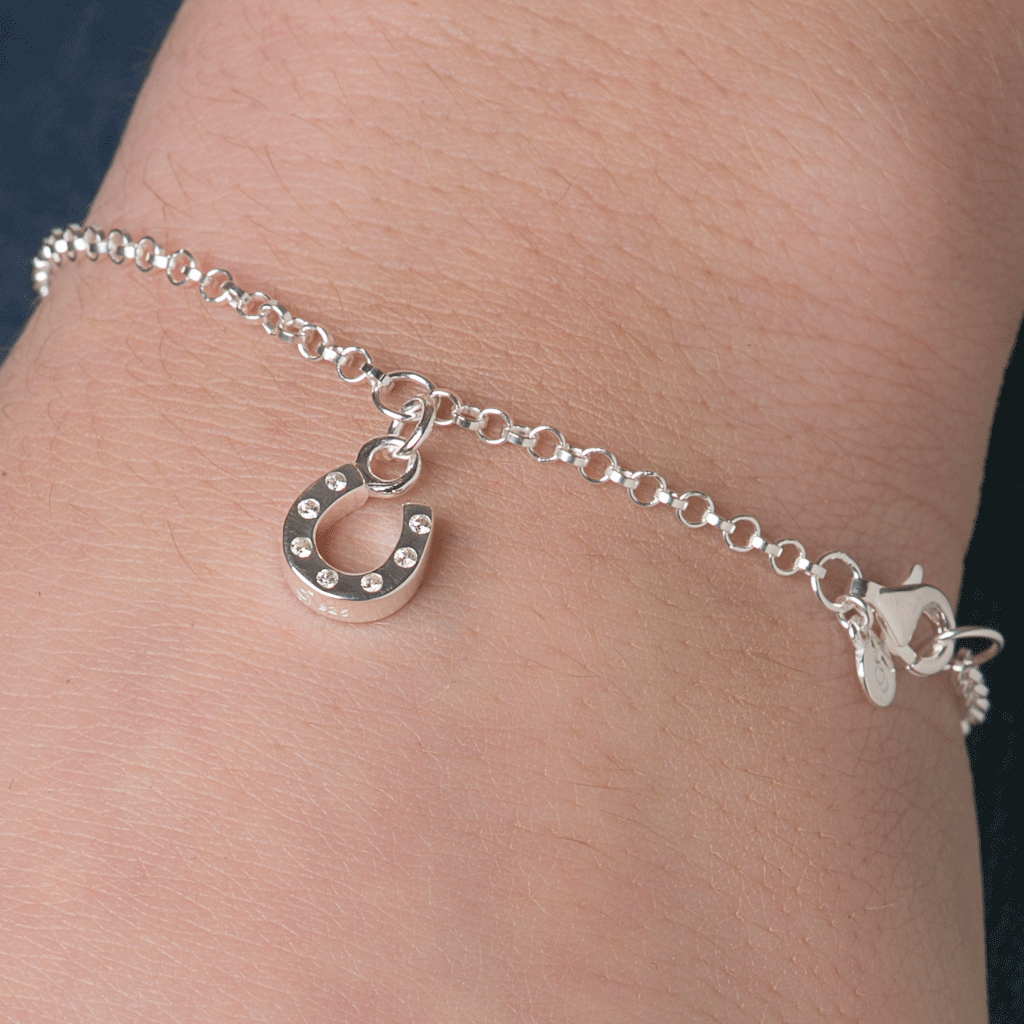 Gemma-J-Sparkly-hoof-horseshoe-bracelet