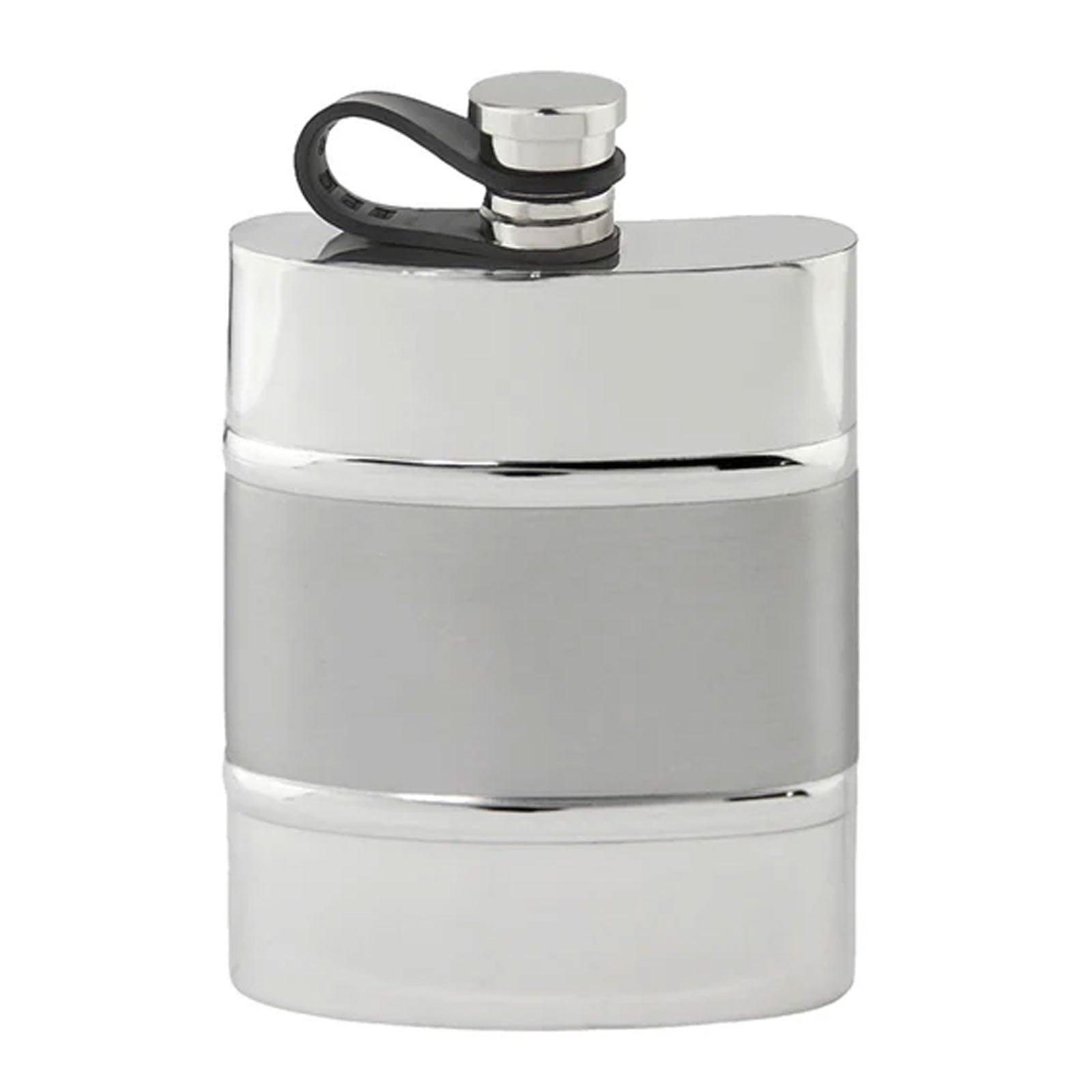 6oz Pewter Hip Flask with Flexi Cap - Cotswold Jewellery