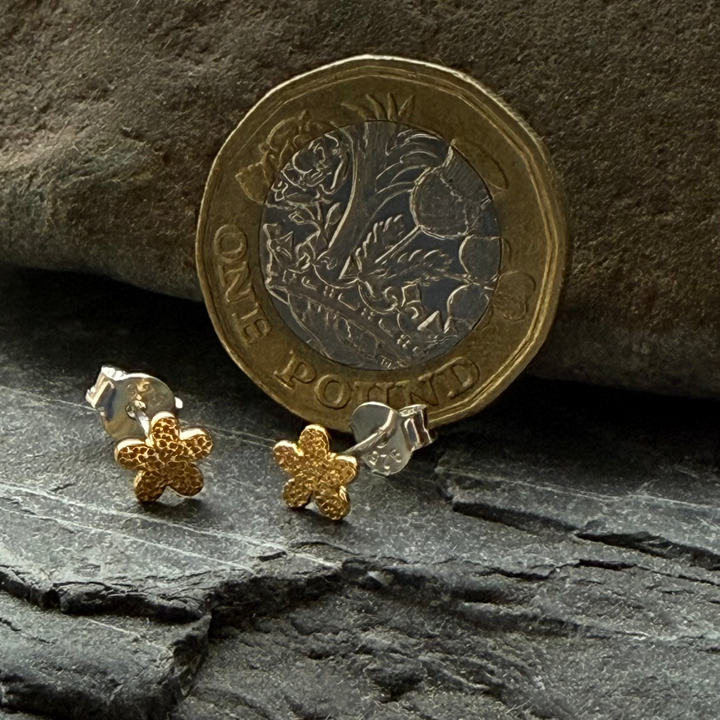 Gold-flower-mini-studs