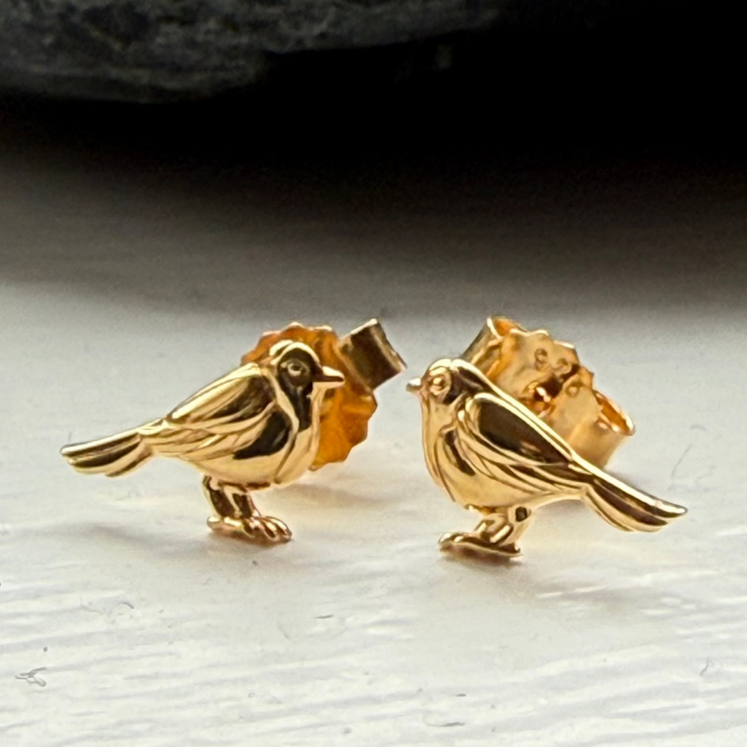 Golden-robin-earrings