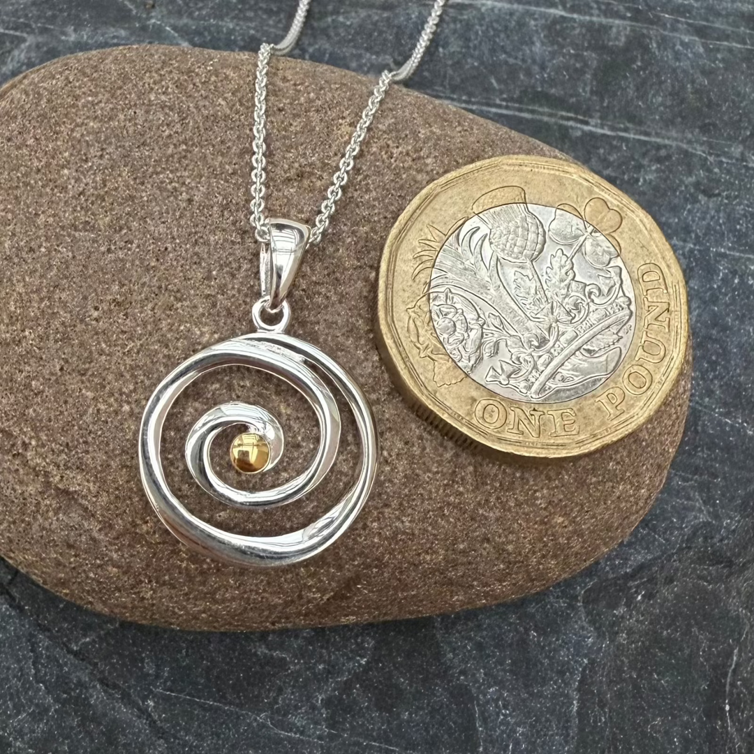 Spiral-necklace-one-pound-coin-for-size