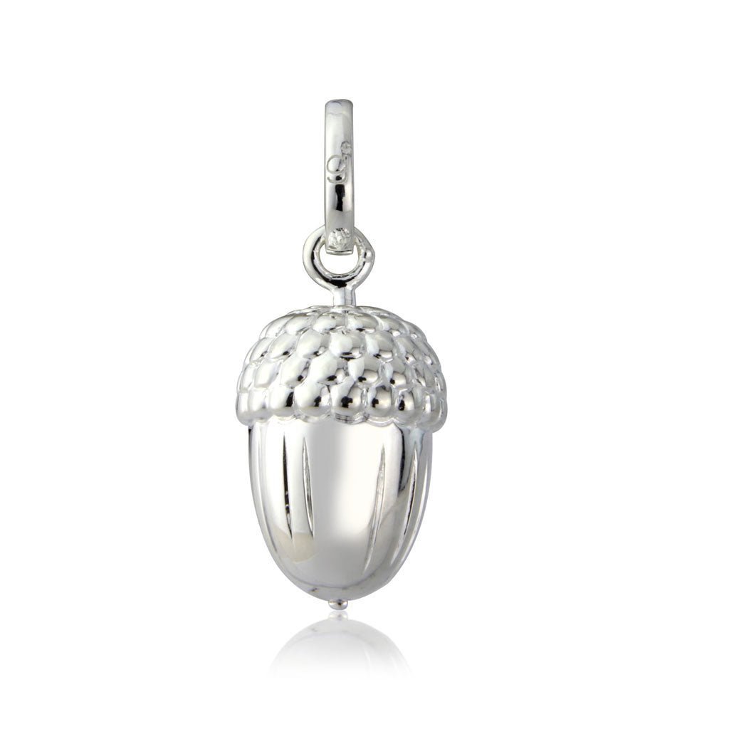 Acorn Recycled Sterling Silver Necklace - Cotswold Jewellery