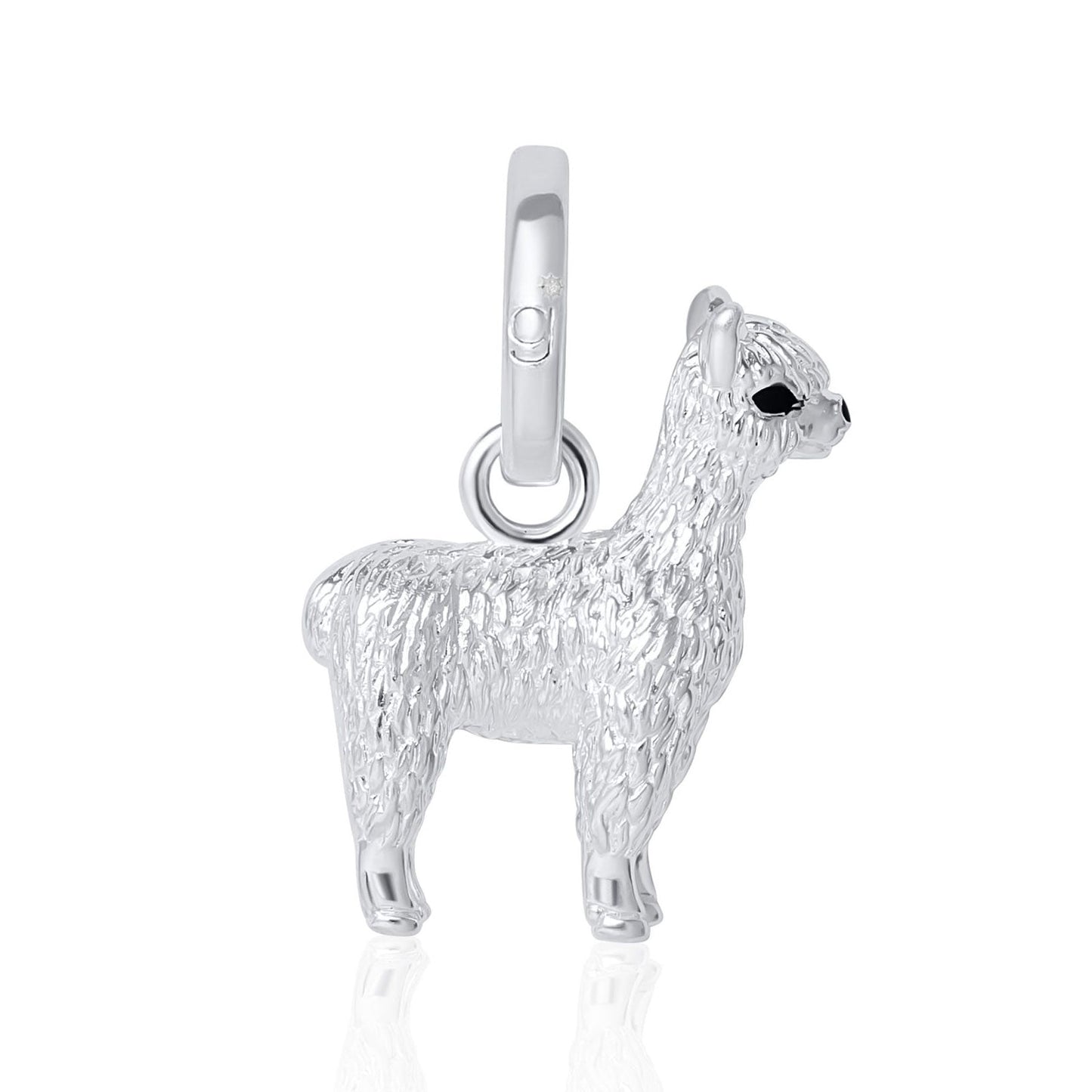 Alpaca Recycled Sterling Silver Charm - Cotswold Jewellery