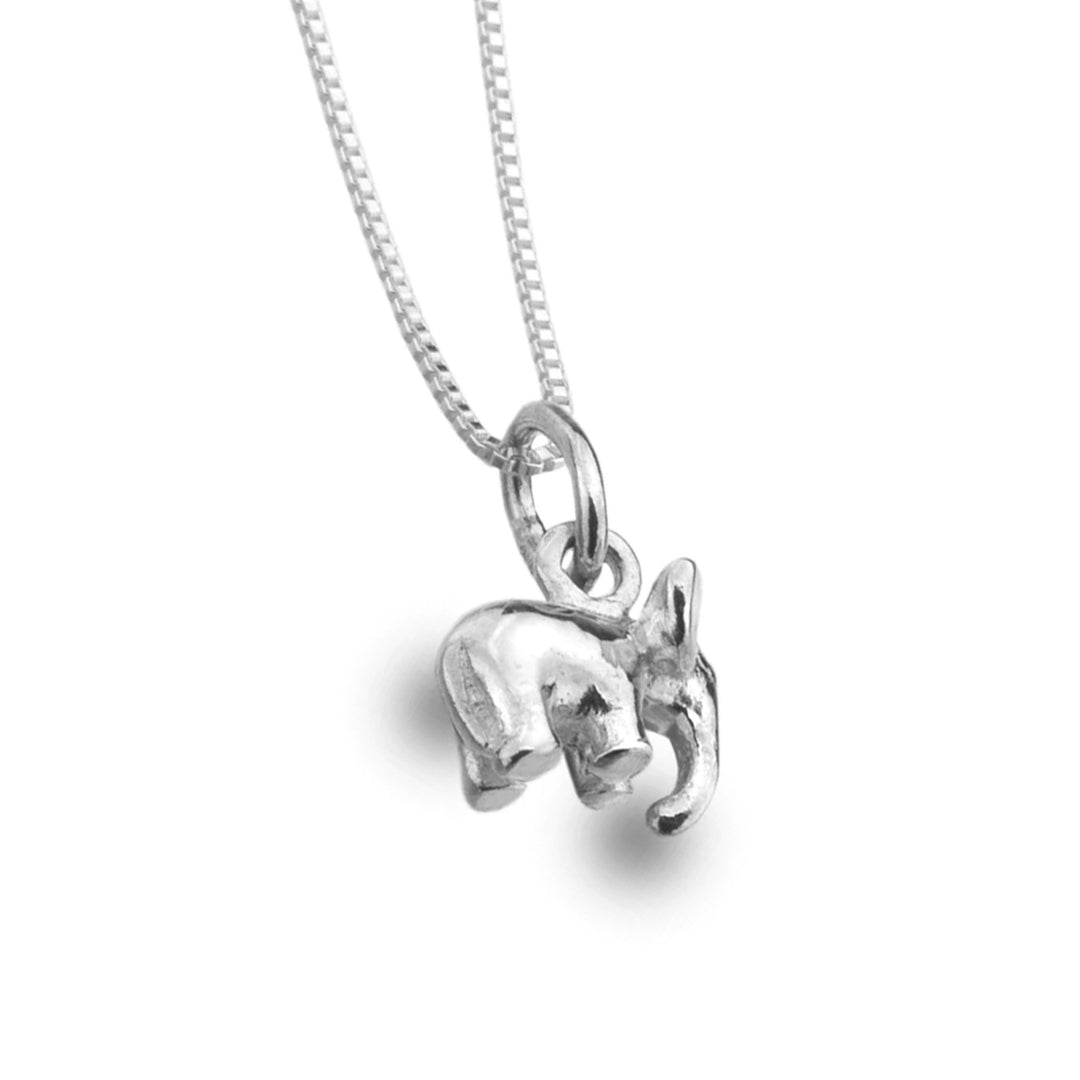 Baby Elephant Sterling Silver Necklace - Cotswold Jewellery