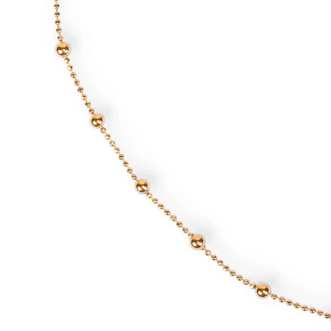 Gold Bead Chain Necklace