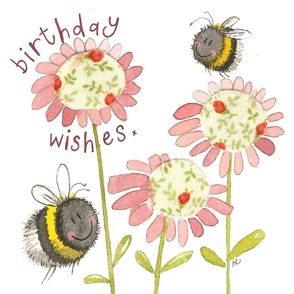 Bee Birthday Wishes Card - Cotswold Jewellery