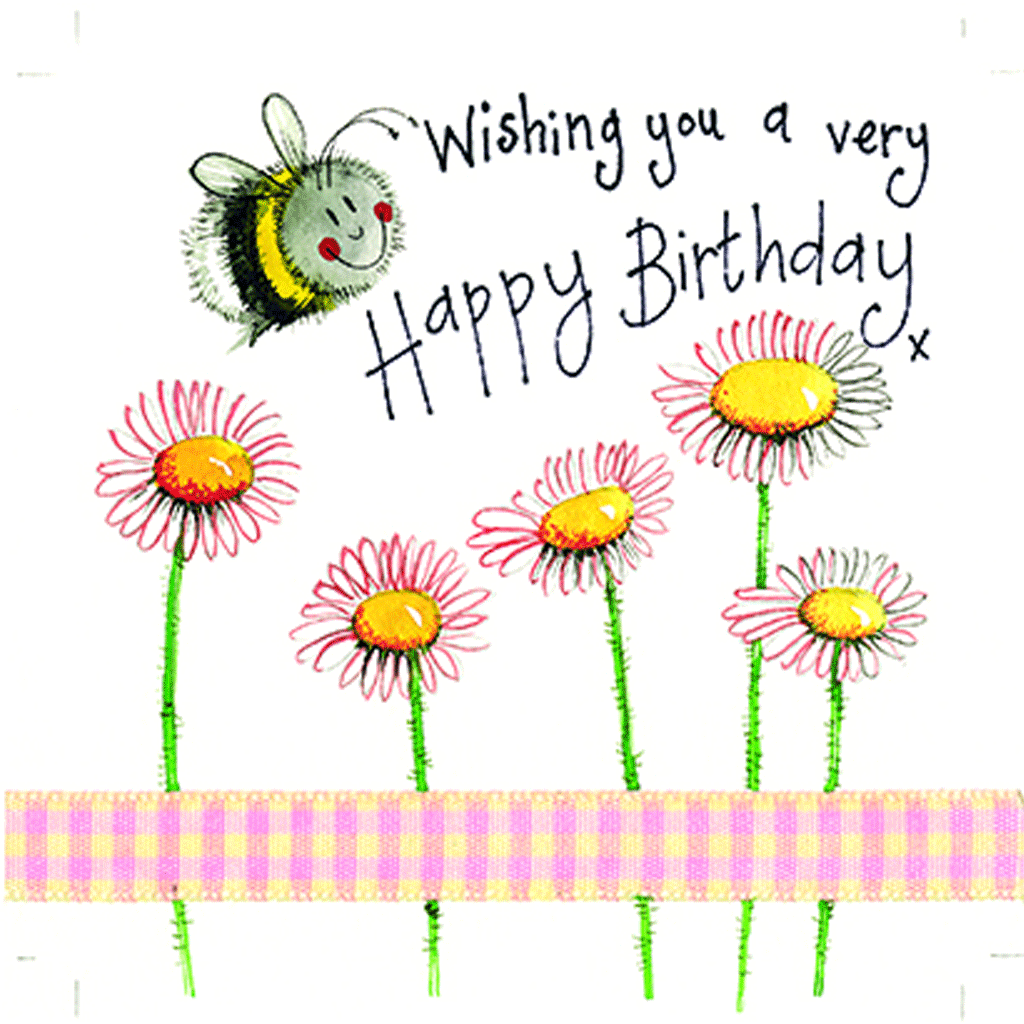 Bee & Daisy Birthday Card - Cotswold Jewellery