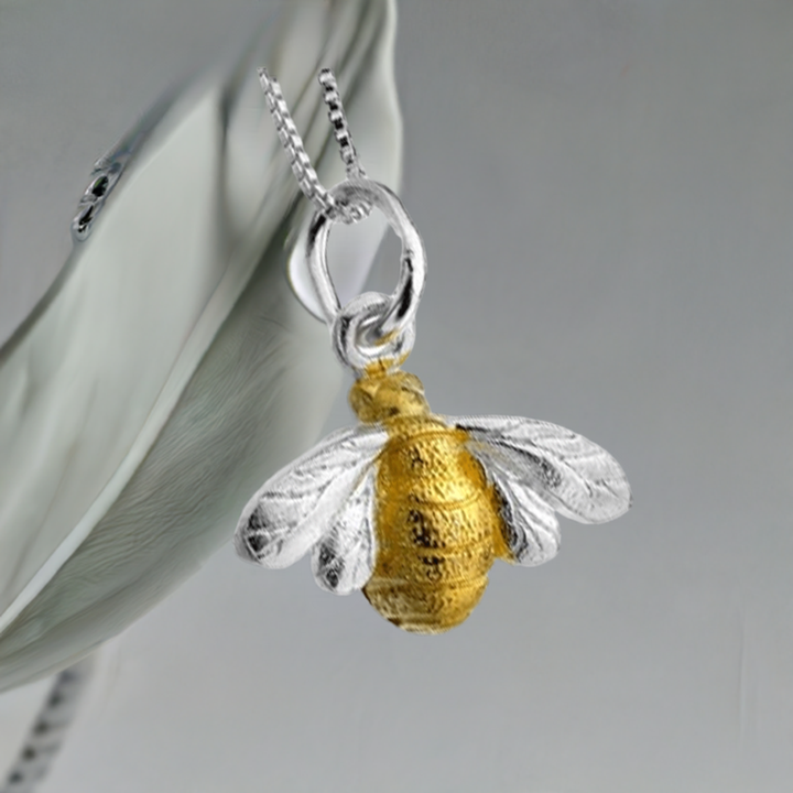 Beautiful Bee Sterling Silver Necklace