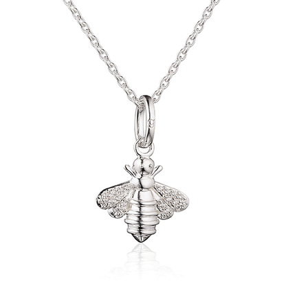 Bee Sterling Silver Necklace - Cotswold Jewellery
