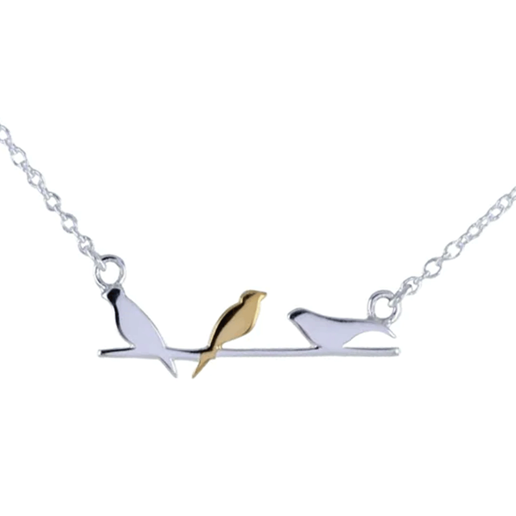 Bird on a Wire Necklace - Cotswold Jewellery