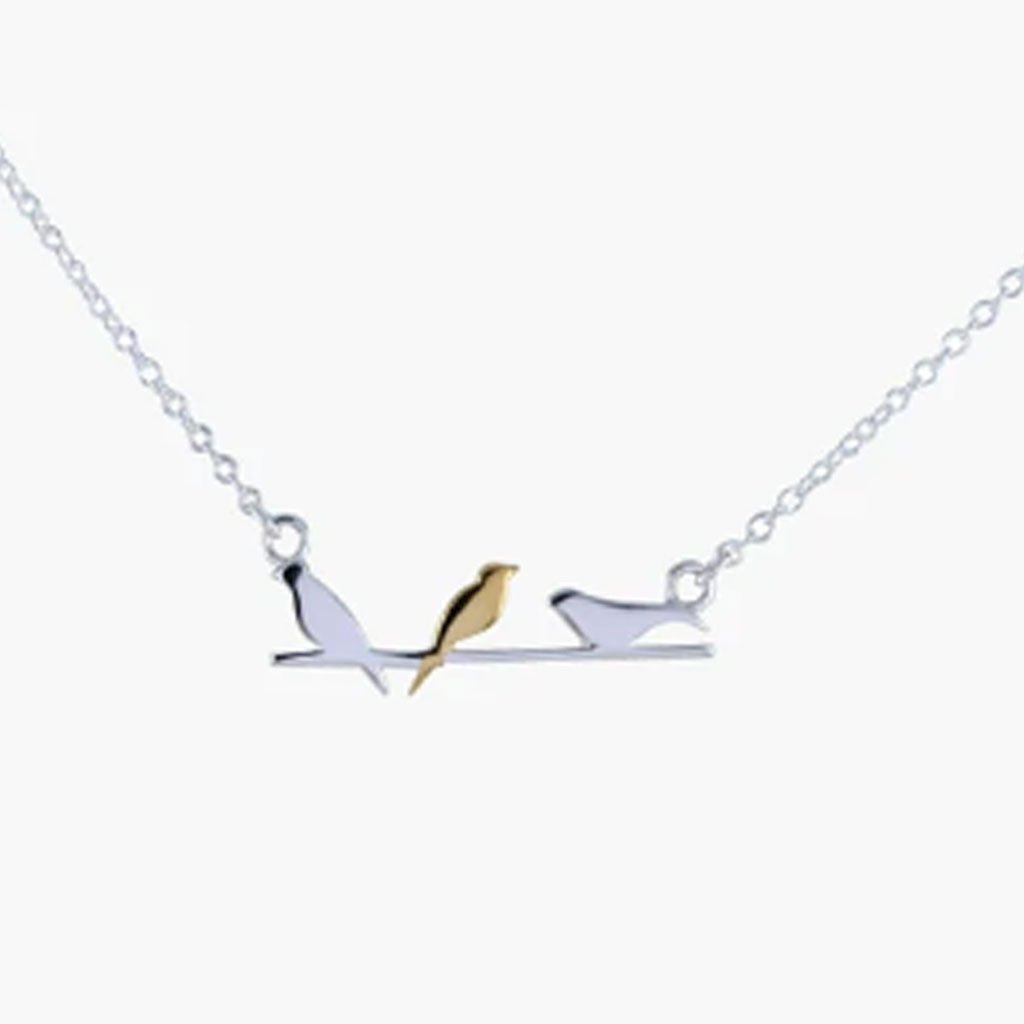 Bird on a Wire Necklace - Cotswold Jewellery