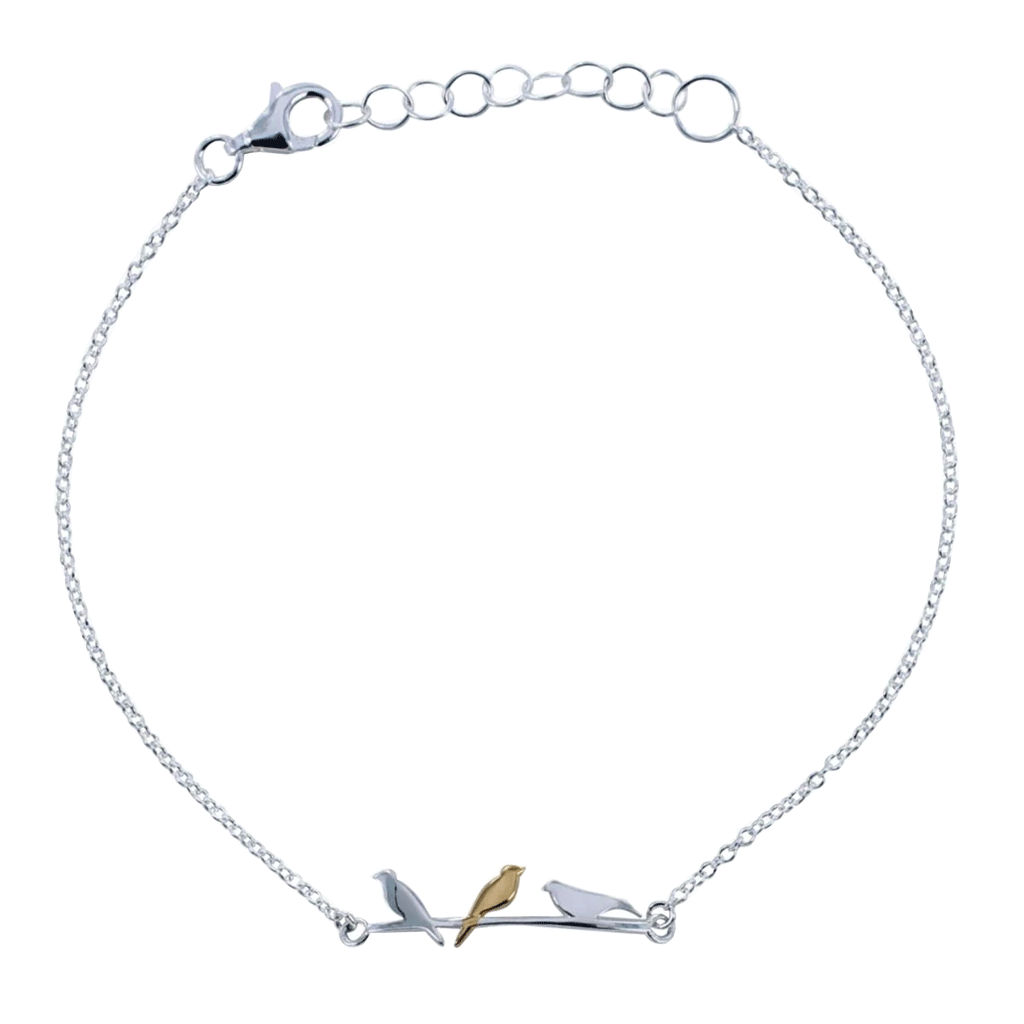 Bird on Wire Bracelet - Cotswold Jewellery