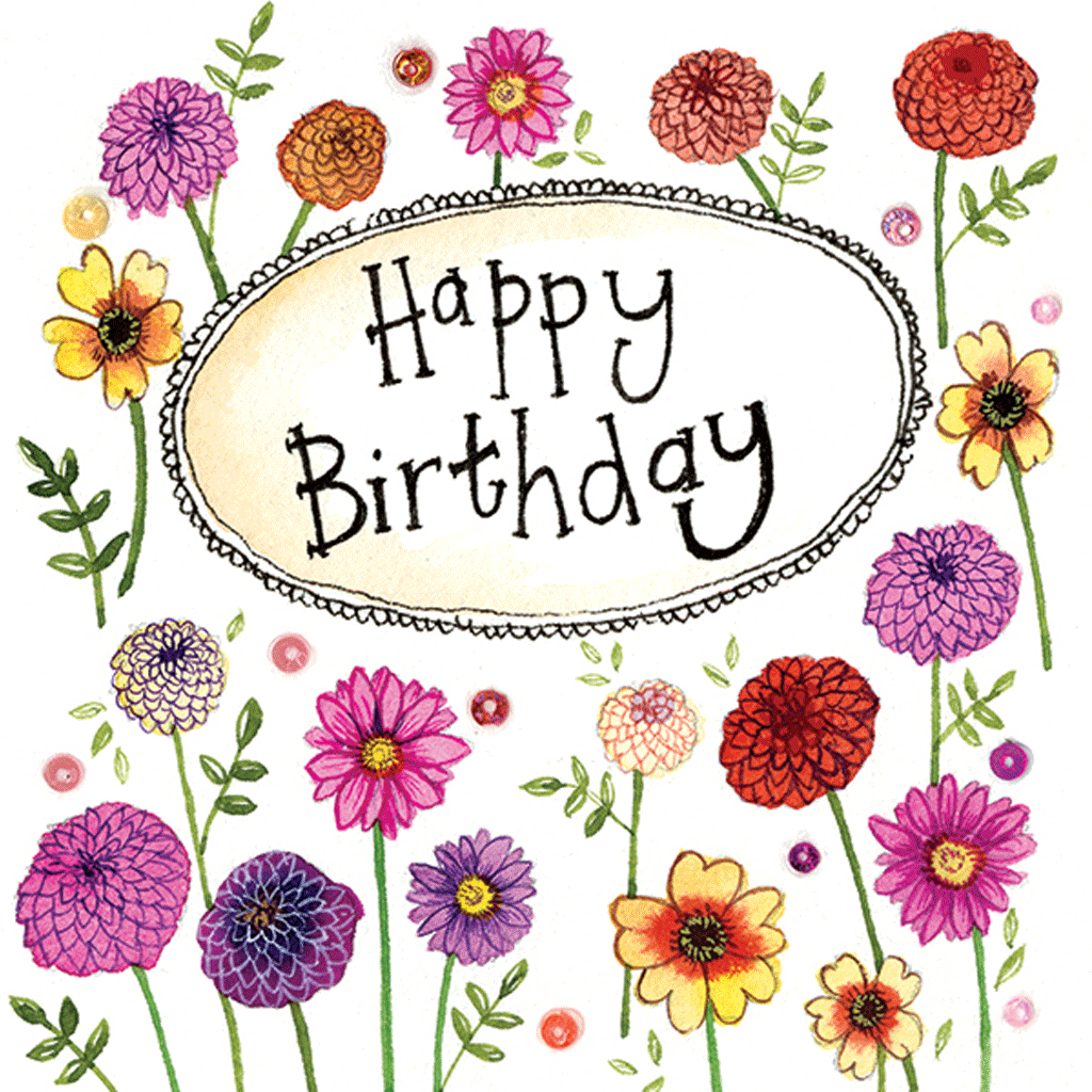 Birthday Flowers Card - Cotswold Jewellery