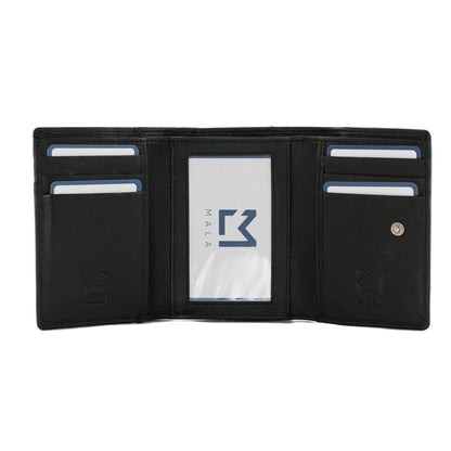 Black Flower Trifold Purse - Cotswold Jewellery