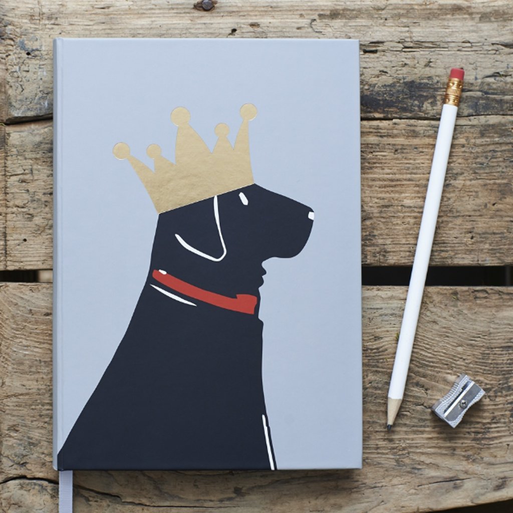 Black Labrador Dog A5 Notebook - Cotswold Jewellery
