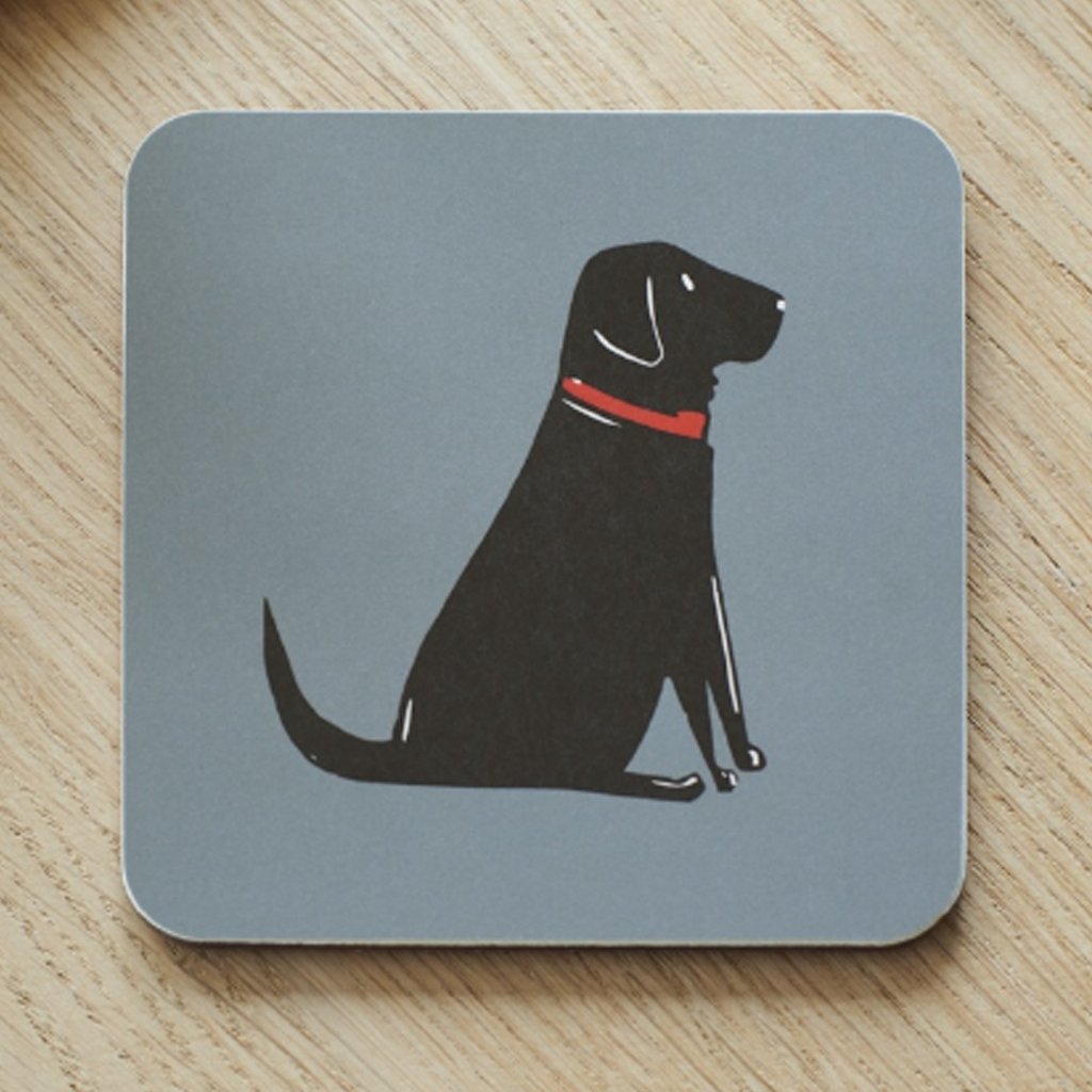 Black Labrador Dog Coaster - Cotswold Jewellery