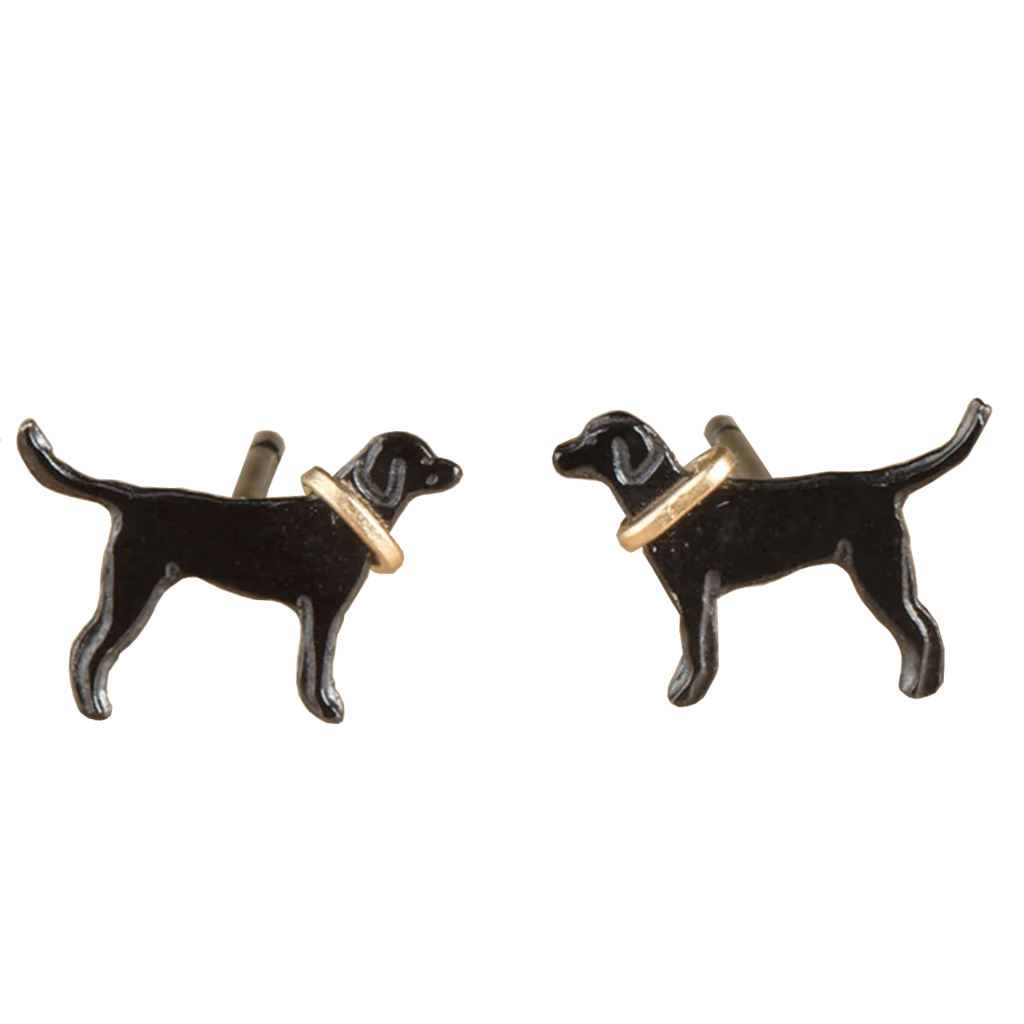 Black Labrador Earrings - Cotswold Jewellery