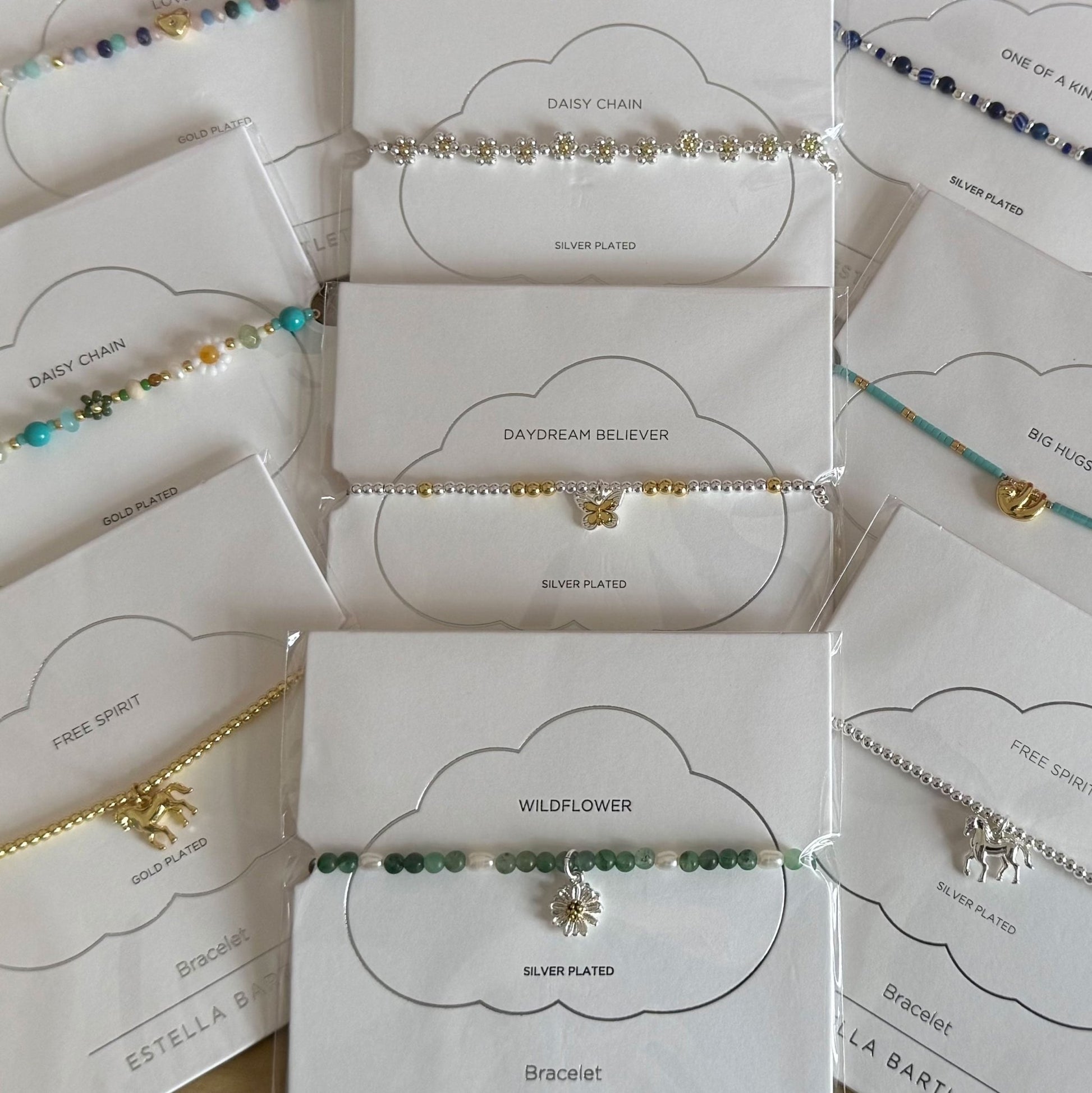 Blue Mixed Beads Bracelet - Cotswold Jewellery
