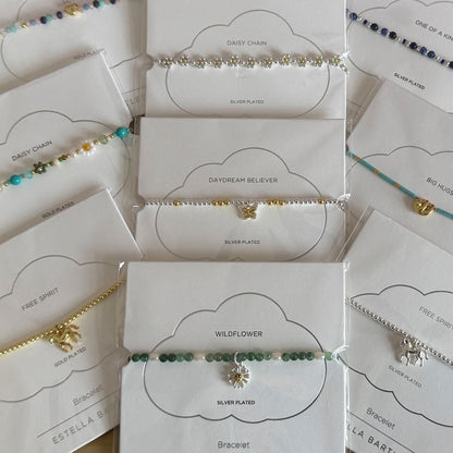 Blue Mixed Beads Bracelet - Cotswold Jewellery