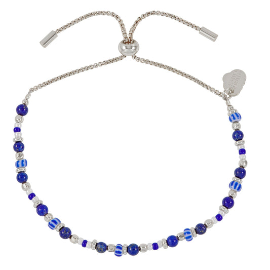 Blue Mixed Beads Bracelet - Cotswold Jewellery