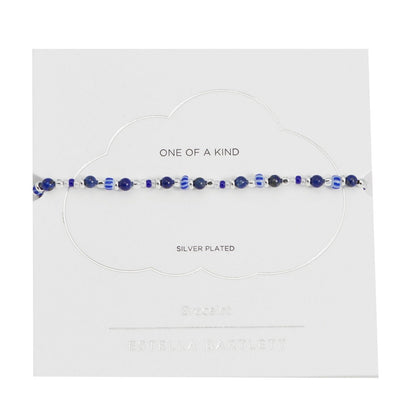 Blue Mixed Beads Bracelet - Cotswold Jewellery