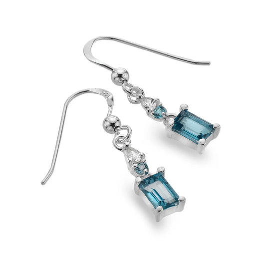 Blue Topaz Lantern Necklace & Earrings - Cotswold Jewellery