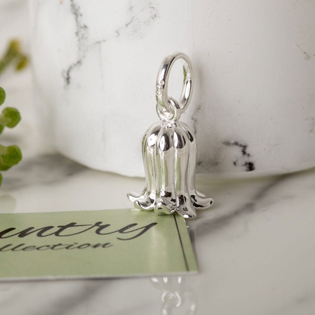 Bluebell Recycled Sterling Silver Charm - Cotswold Jewellery